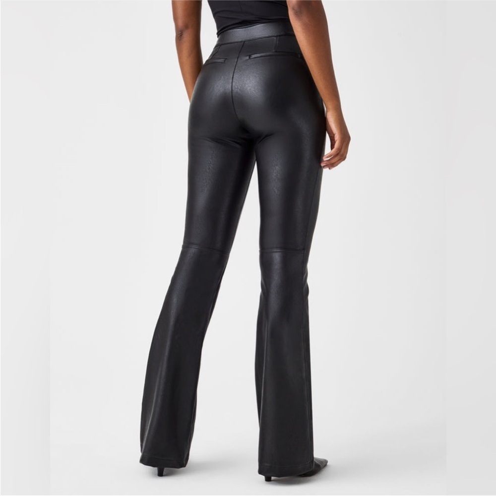 Faux Leather Flare - tall inseam